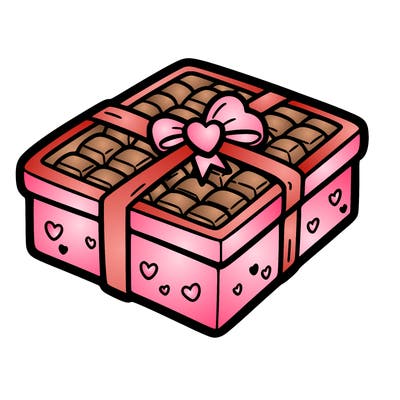a box of chocolate for valentines day