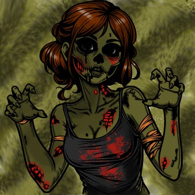 realistic zombie girl