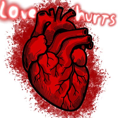 a realistic human heart