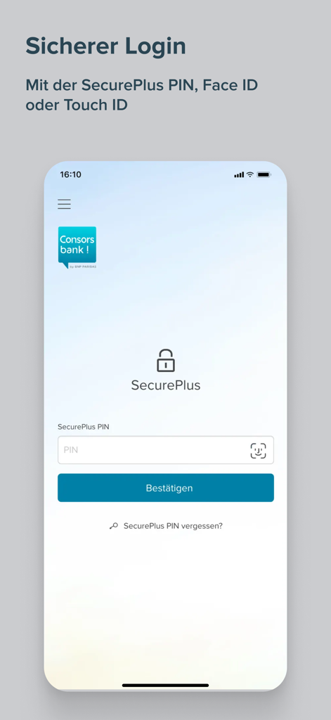 Consorsbank SecurePlus - Finance App | MWM