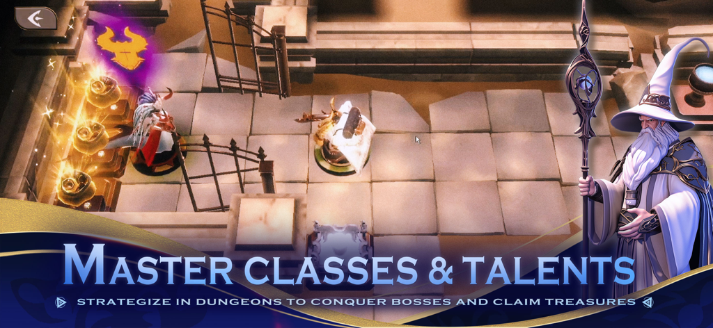 Legends Reborn: Last Battle - Un personaje mago y jugabilidad táctica de mazmorra en Legends Reborn