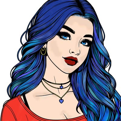 detailed realistic girl