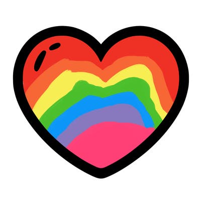 a blank heart