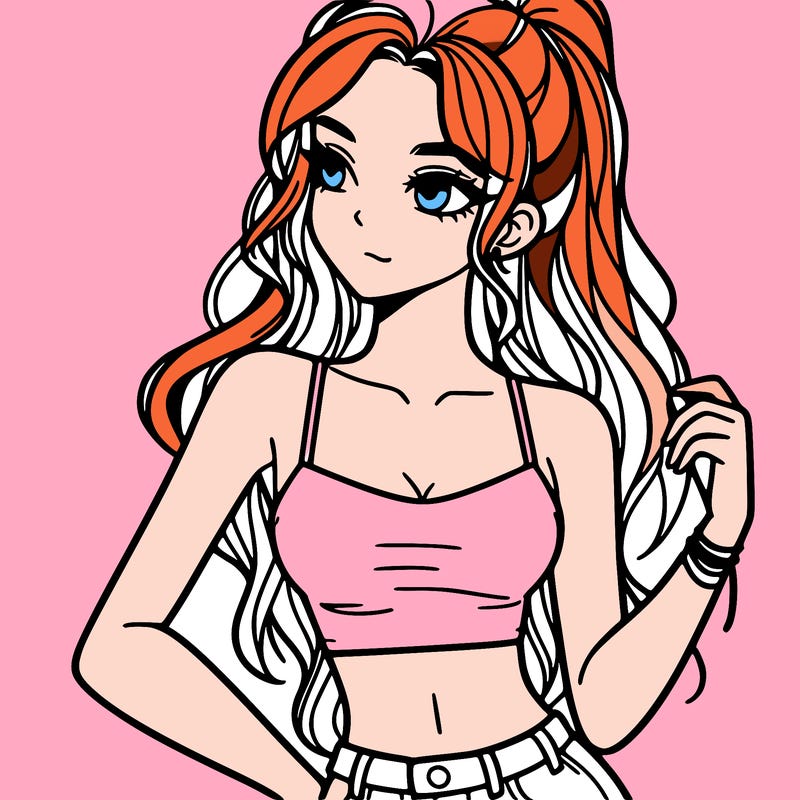 girl in crop top
