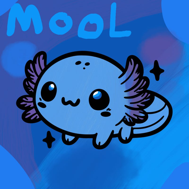 cute easy baby axolotl