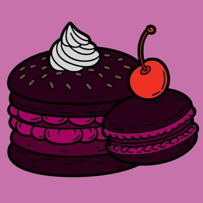 a macarons of food