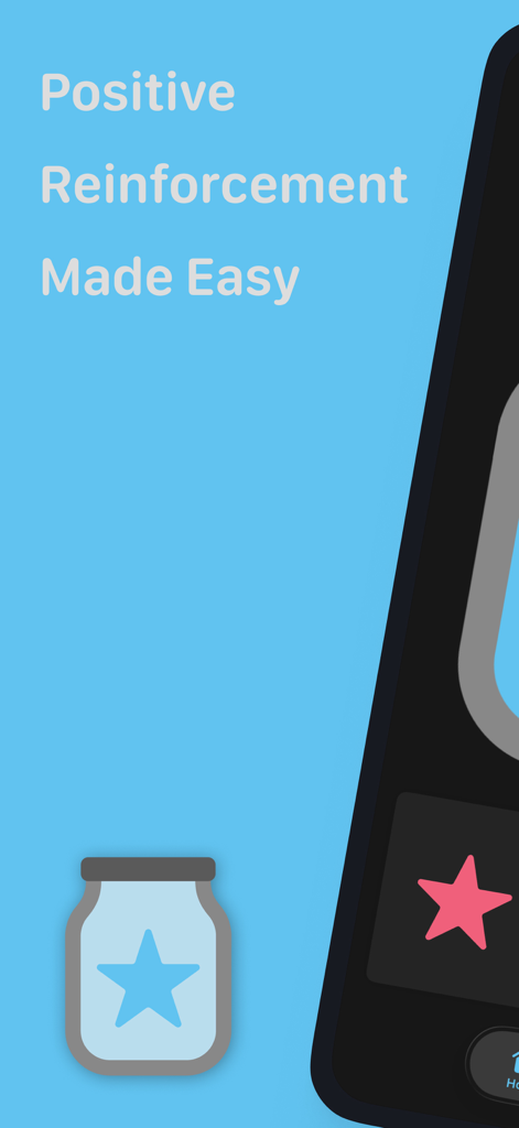 Star Jar - Happy Habits - Star Jar app screen displaying positive reinforcement made easy with reward icons