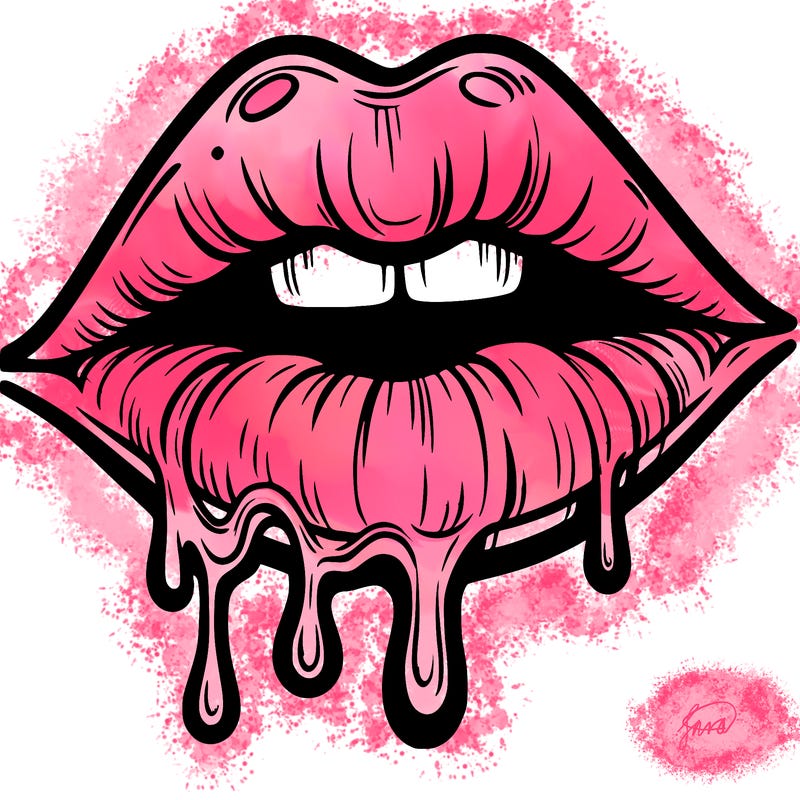 lips that look realistic and drip
