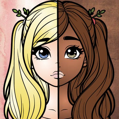 realistic girl split