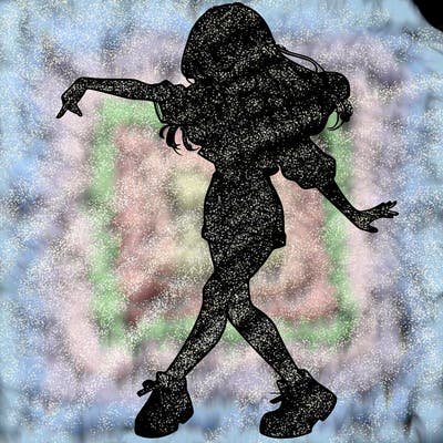 realistic girl danceing