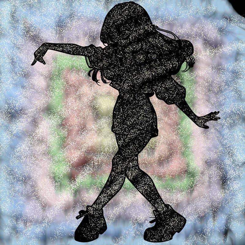 realistic girl danceing