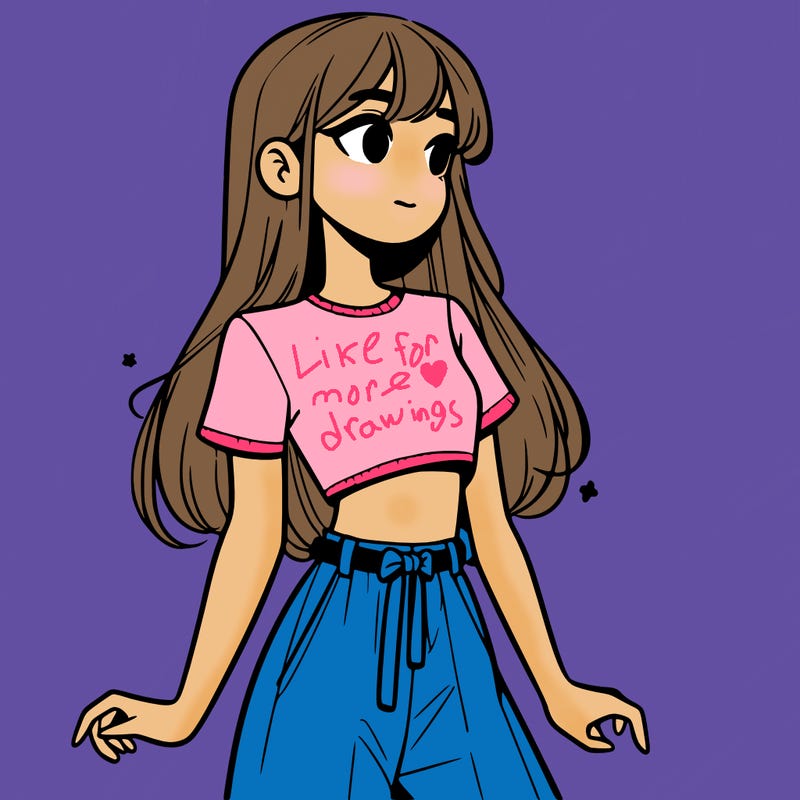 girl in a cute crop top