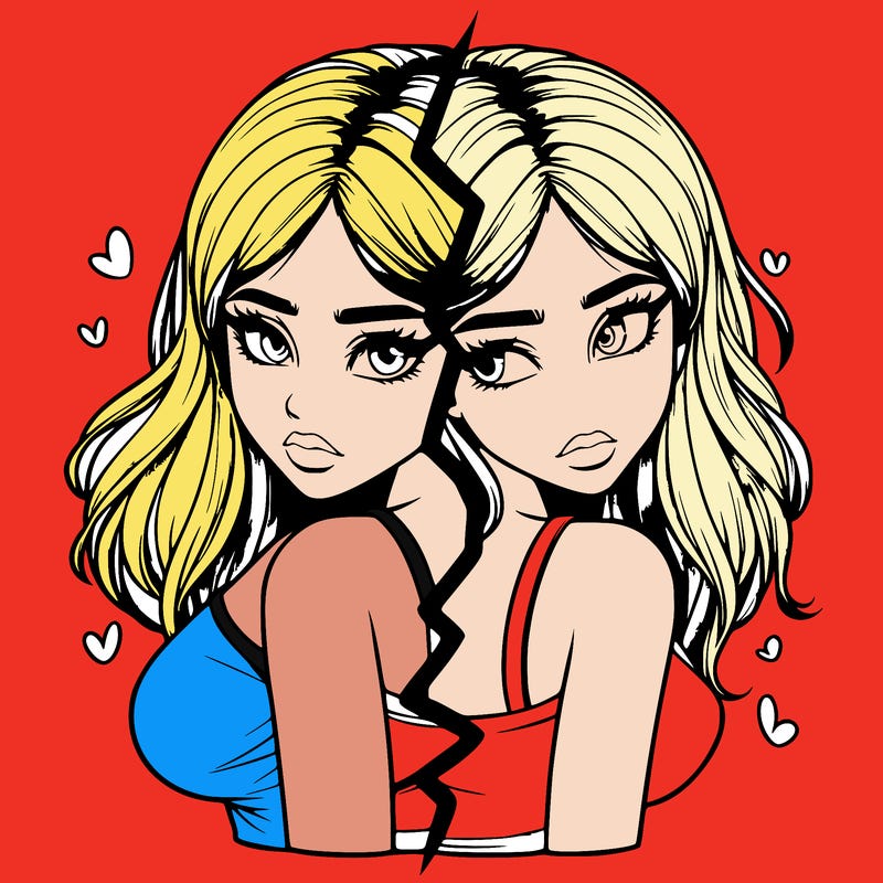 realistic girl split