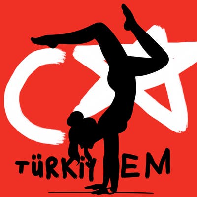 a woman doing a handstand