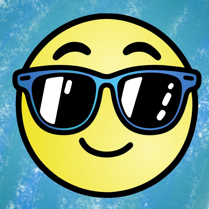 emoji with sunglasses
