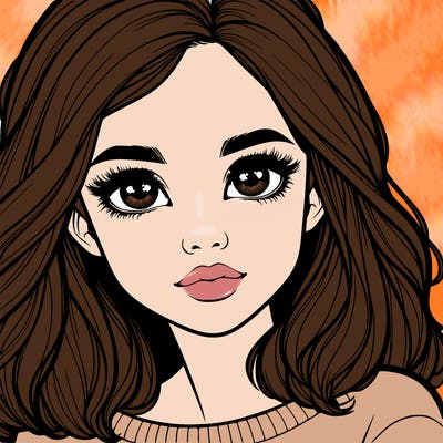 realistic girl whith cute eyes