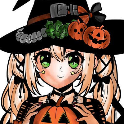 anime halloween girl