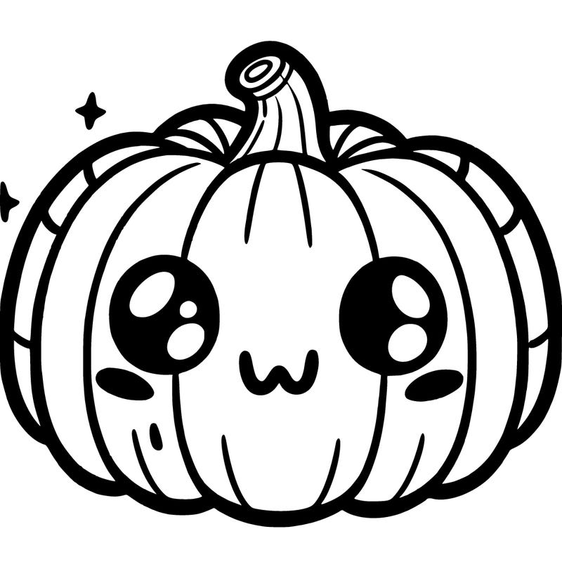 halloween simple pumpkin cute