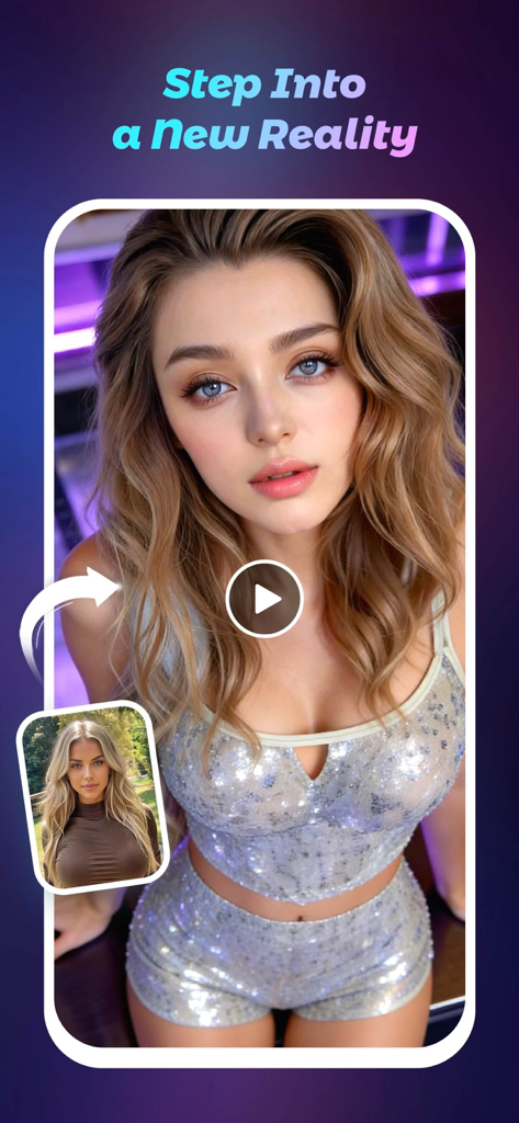 Jovial AI - A demonstration of a user photo being transformed into a high-fashion AI generated look using Jovial AI