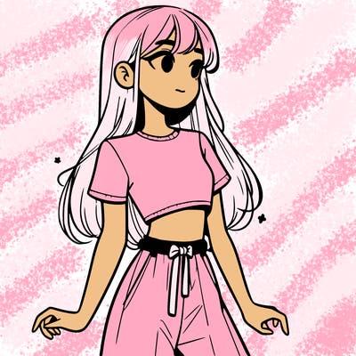 girl in a cute crop top