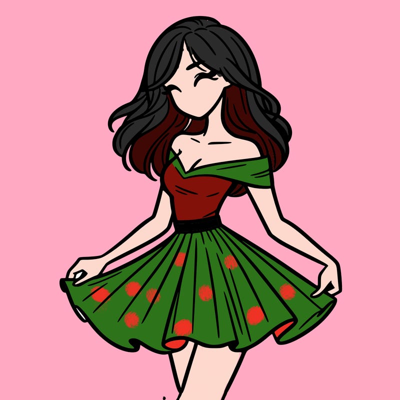 woman in skirt