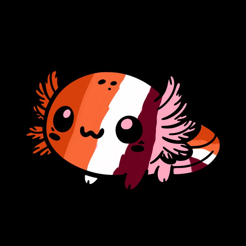 cute easy baby axolotl