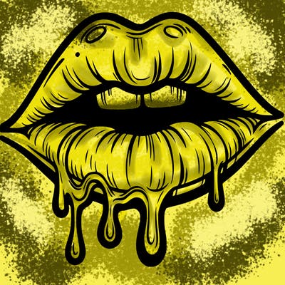 lips that look realistic and drip