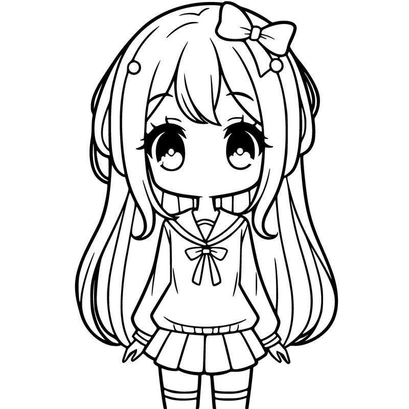 a cute tall, anime girl