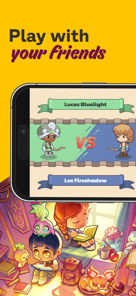 Prodigy Math Game - Two wizards competing in a multiplayer battle in Prodigy Math Game