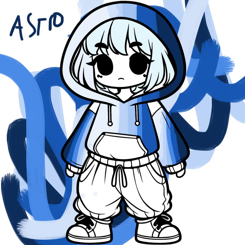 girl with baggy clothes