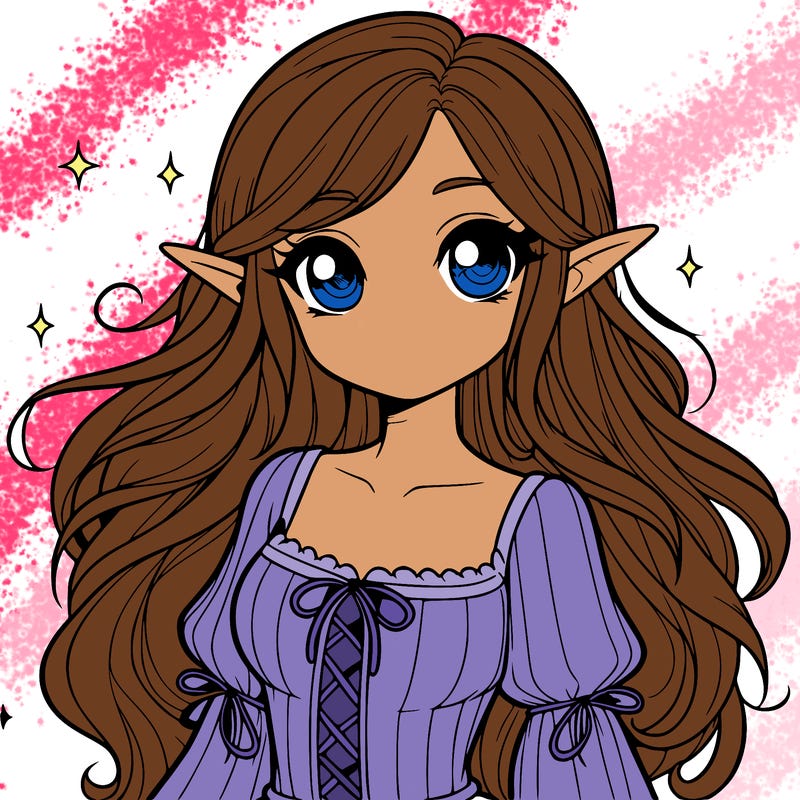 cute realistic girl elf