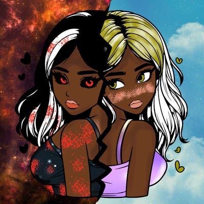 realistic girl split