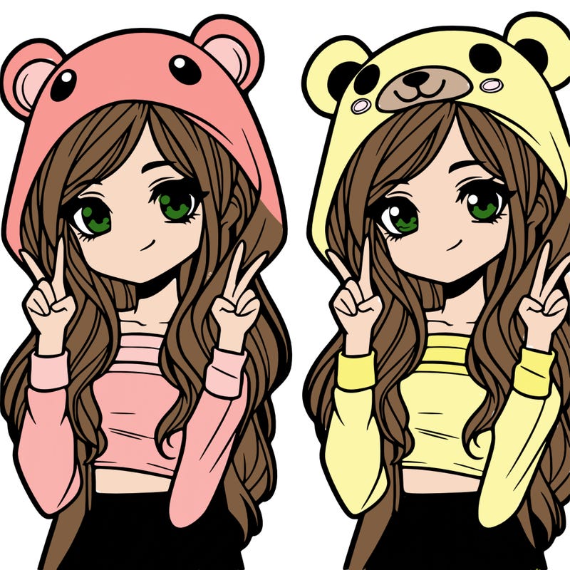 teen girl in animal costume