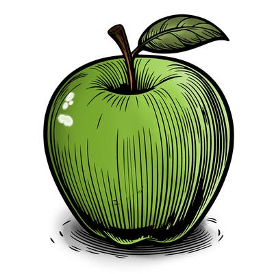realistic apple