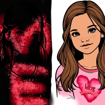 realistic tween girl