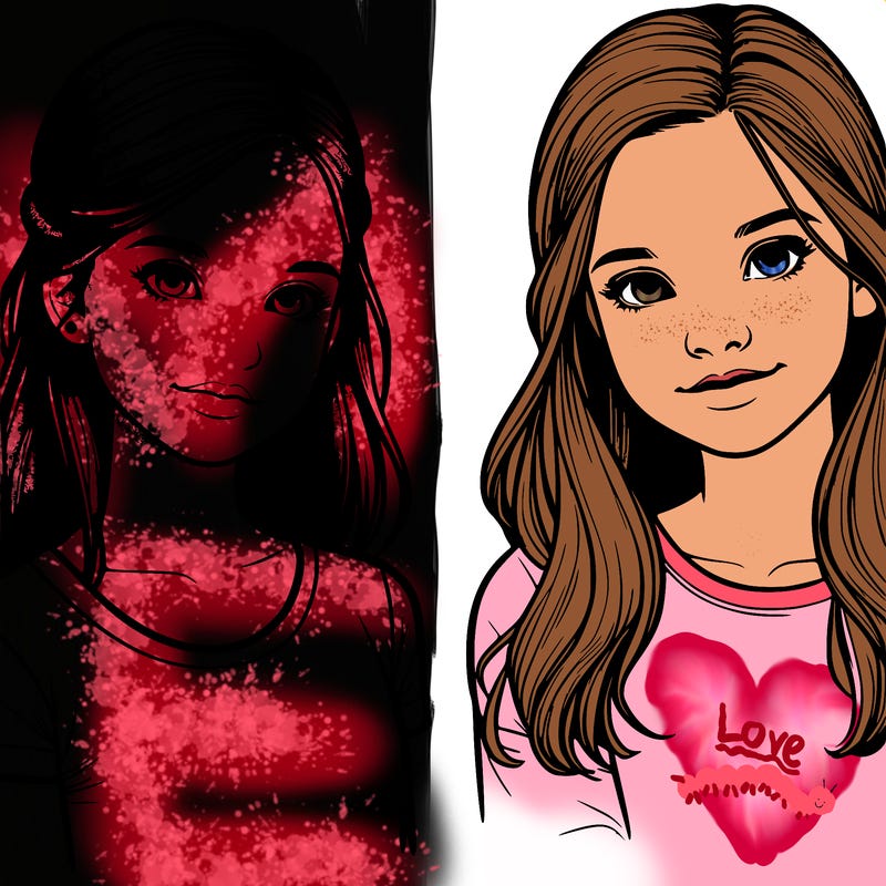 realistic tween girl