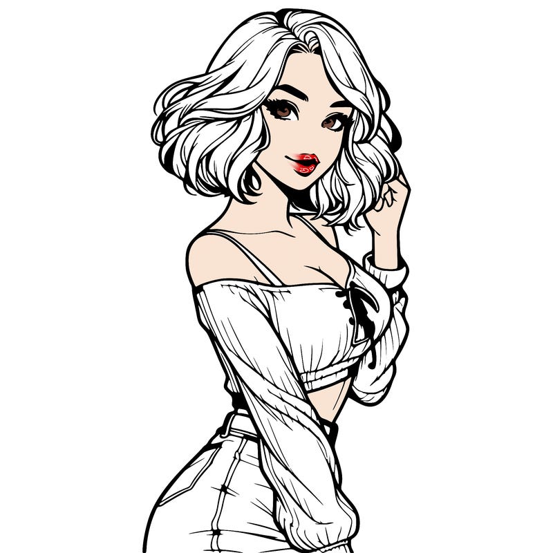 realistic hot girl