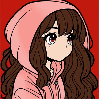 girl in hoodie