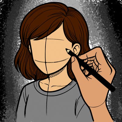 drawing a realistic person