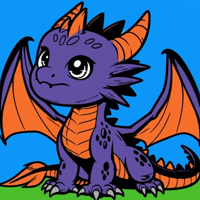 fierce baby night dragon