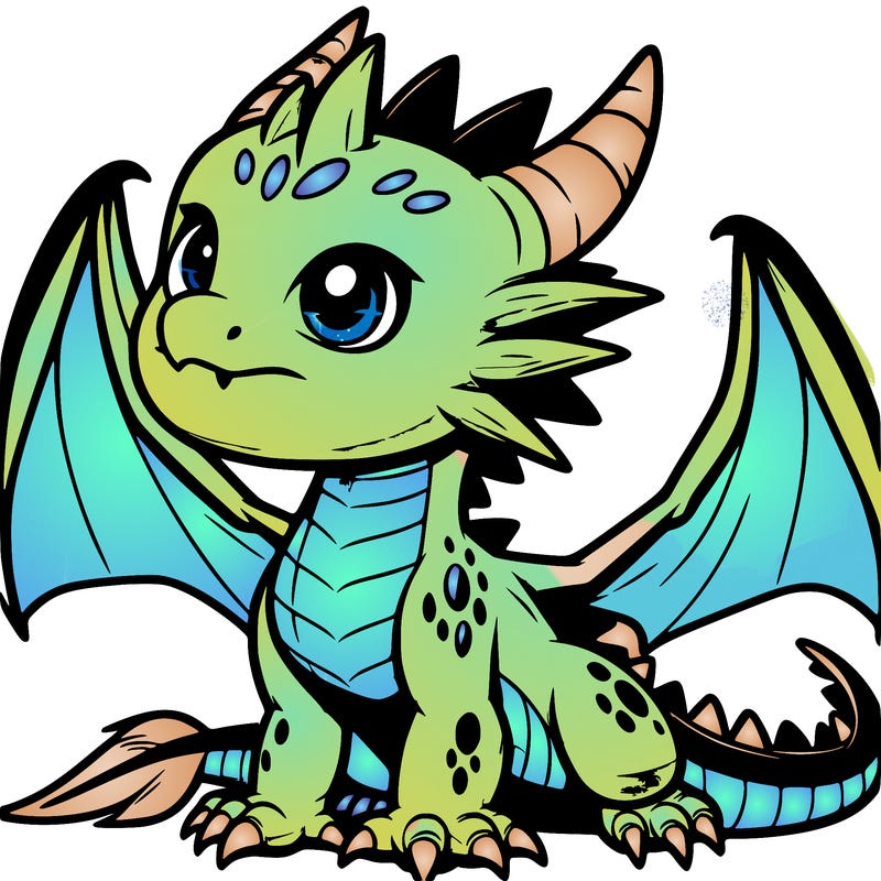 fierce baby night dragon