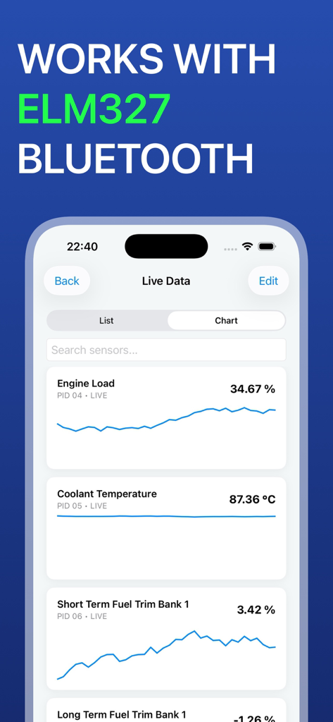 La aplicación Car Scanner muestra gráficos de datos del motor en vivo y compatibilidad con Bluetooth ELM327.