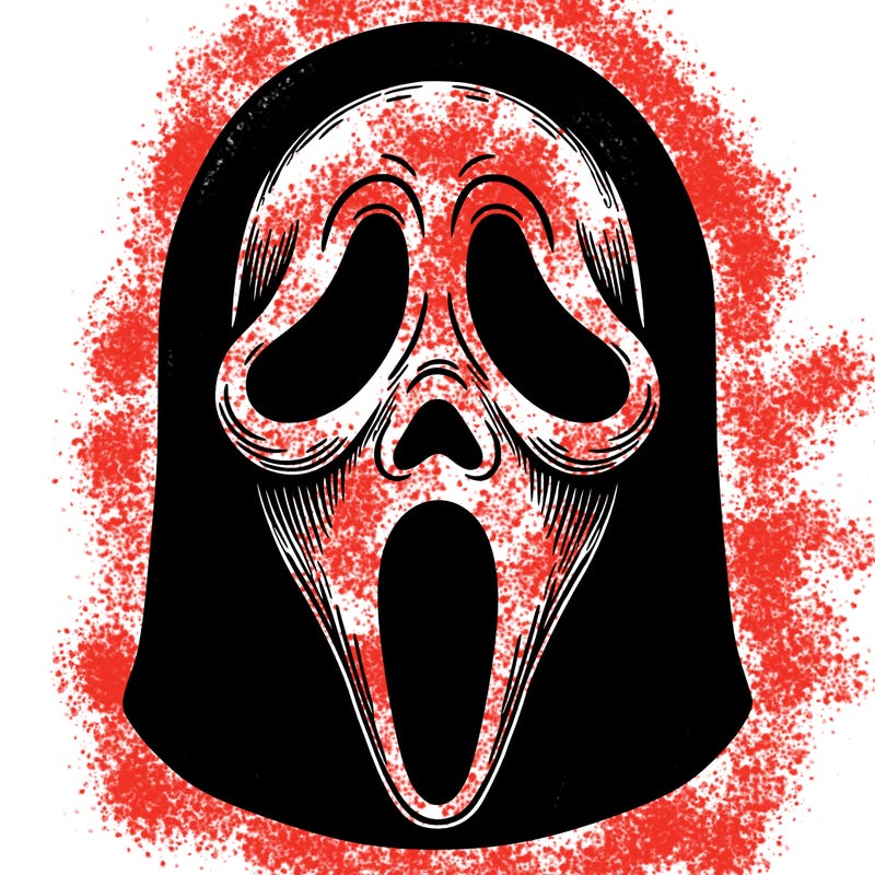 detailed ghostface mask