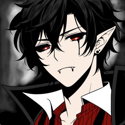hot vampire anime guy