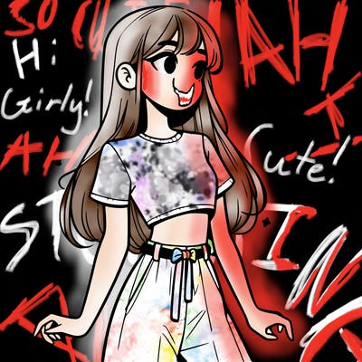 girl in a cute crop top