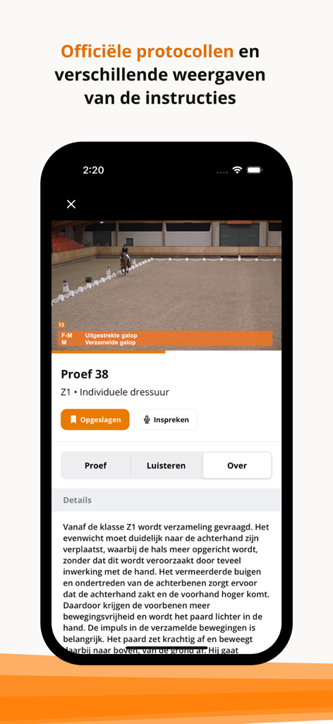 KNHS Dressuurproeven - Official dressage test instructions and video tutorials in the KNHS app