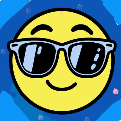 emoji with sunglasses