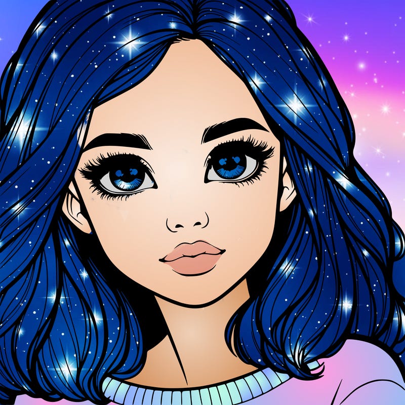 realistic girl whith cute eyes