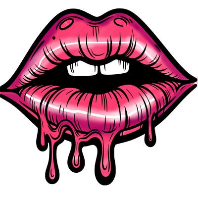lips that look realistic and drip