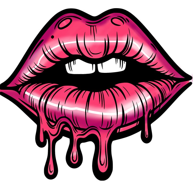 lips that look realistic and drip